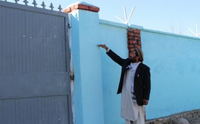 Local Monitors succeeded in raising the wall and installing a gate in Abdul Raqeb High school of Kapisa!